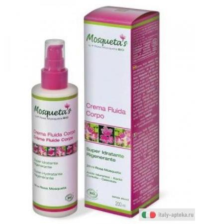 Mosquetas Crema Fluida Corpo Biologica idratante e rigenerante 200ml