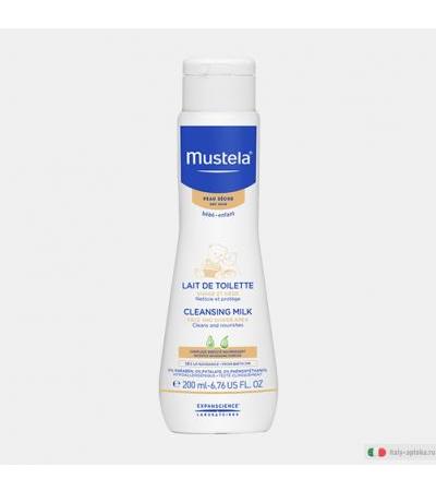 Mustela Pelle Secca Latte di toilette detergente flacone 200ml