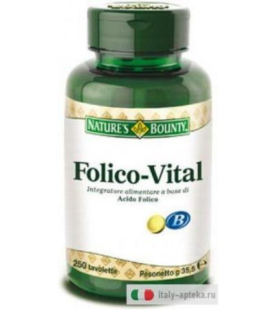 Nature's Bounty Folico Vital 250 tavolette