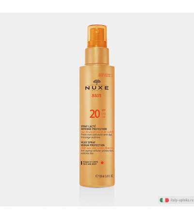 Nuxe Sun Latte Spray SPF20 solare viso e corpo 150ml
