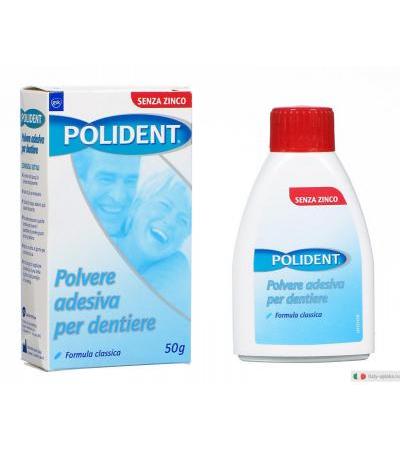 Polident Polvere adesiva per dentiere formula classica 50 g