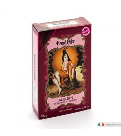 Polvere Hennè Auburn Rosso Molto Intenso 100g