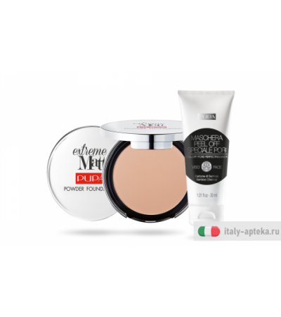 Pupa Kit Viso Perfetto limited edition extreme matt + maschera speciale pori 040 natural beige