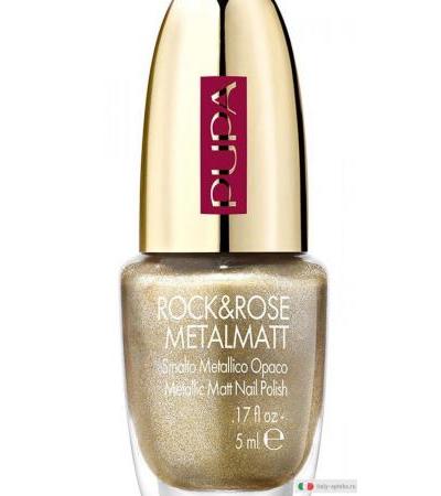 Pupa Rock&Rose Metalmatt smalto metallico opaco 001 Golden Explosion