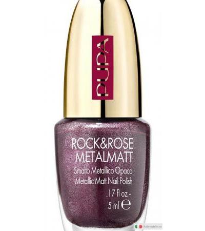 Pupa Rock&Rose Metalmatt smalto metallico opaco 002 Rock Burgundy