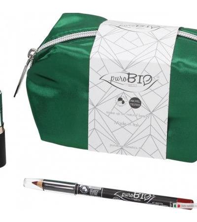 PuroBio Collezione Luxury Kit Natalizio Pochette Verde