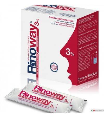 Rinoway 3% Sali Ipertonici per Irrigazione nasale 60 bustine