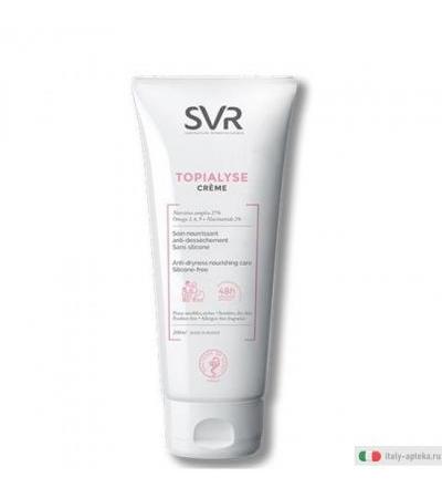 SVR Topialyse Crème Trattamento idratazione anti-secchezza senza siliconi 200ml