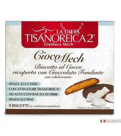 TISANOREICA Ciocomech Biscotti al COCCO ricoperti di cioccolato fondente