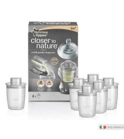 Tommee tippee Closer to nature dosatore per latte in polvere 6 pezzi