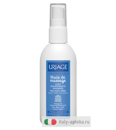 Uriage huile de massage olio nutritivo lenitivo 100ml