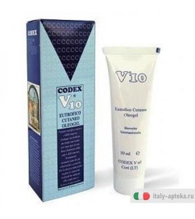 V10 Oleogel utile per invecchiamento e macchie cutanee 50ml