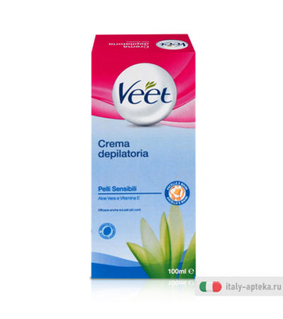 Veet Crema Depilatoria zona bikini e ascelle per pelle sensibile 100ml