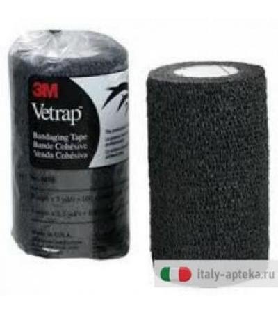 Vetrap fascia autoaderente elastica 10cm x 2,30m colore nero