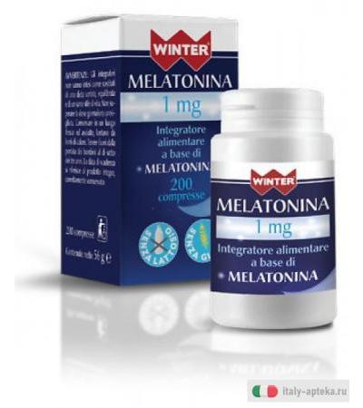 Winter Melatonina 1mg utile per stress ed insonnia 200 compresse