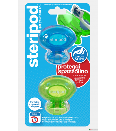 Steridpod  Proteggispazzolino 2 Pezzi
